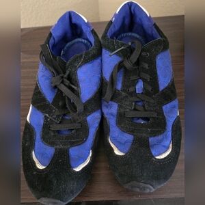 COACH 1941 Monogram Sneakers Women’s 7M Blue White Black Signature Logo